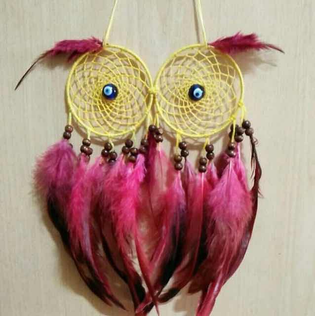 Feather,Pink,Magenta,Woolen,Fur,Crochet,Wool,Fashion accessory,Textile,Earrings