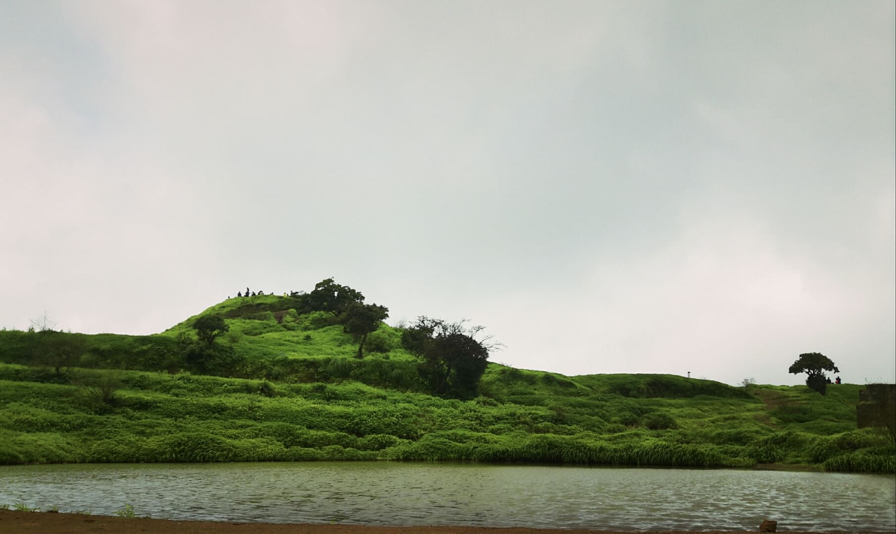 Nature,Green,Sky,Water,Atmospheric phenomenon,Natural landscape,Highland,Grass,Tree,Bank