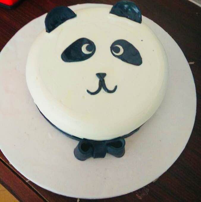 Cake,Food,Panda,Cake decorating,Sugar cake,Fondant,Dessert,Icing,Birthday cake,Buttercream