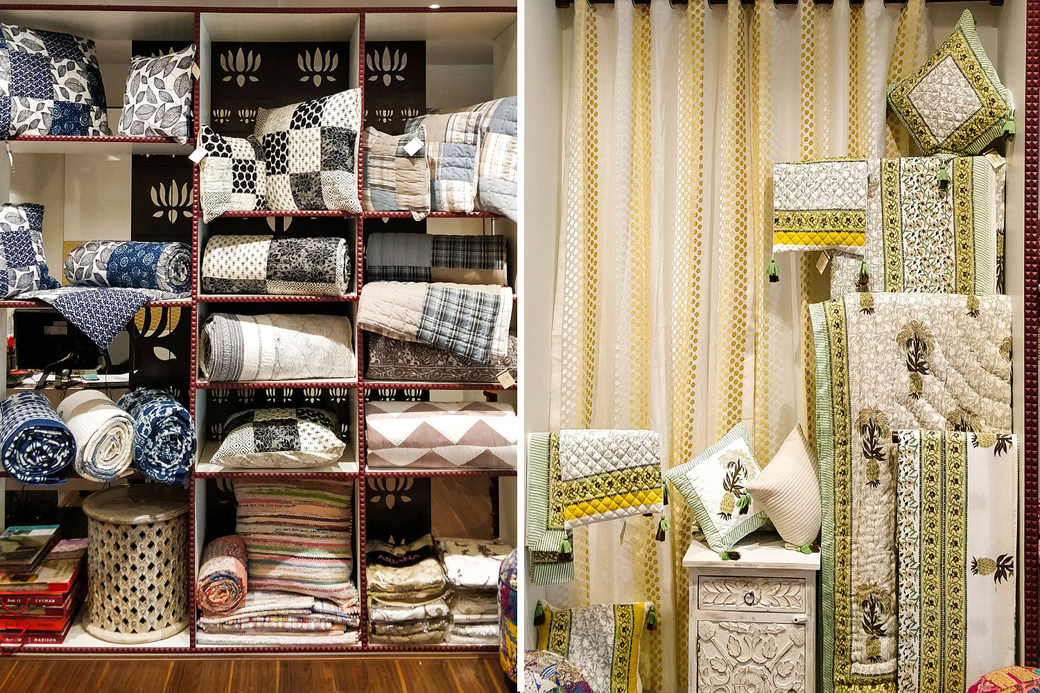 Room,Furniture,Interior design,Yellow,Curtain,Textile,Linens,Bedroom,Wallpaper,Window