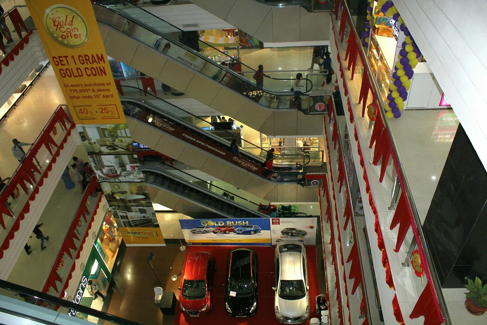 Shopping mall,Supermarket,Building,Escalator,Retail