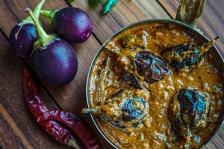 Food,Dish,Cuisine,Ingredient,Produce,Vegetarian food,Curry,Indian cuisine,Baghara baingan,Chutney
