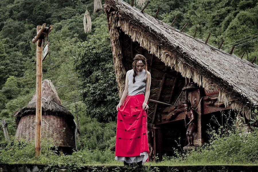 Green,Red,Tree,Adaptation,Grass,Rural area,Dress,Forest,Wood,House