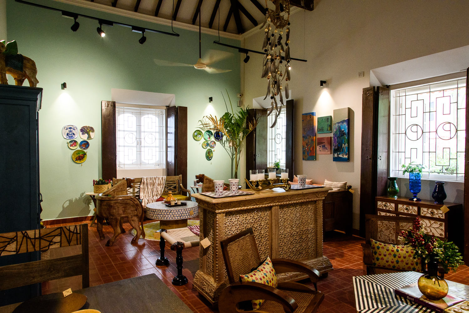 Room,Interior design,Property,Building,House,Green,Furniture,Ceiling,Home,Yellow