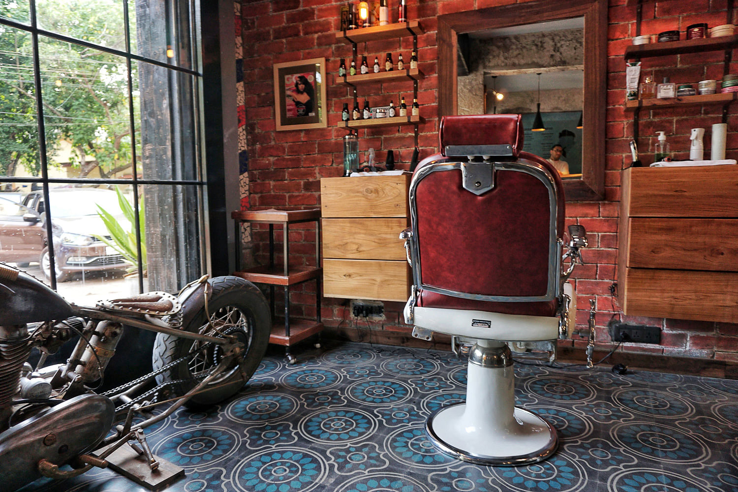 Barber chair,House,Room,Brickwork,Chair,Wood,Furniture,Classic,Architecture,Window