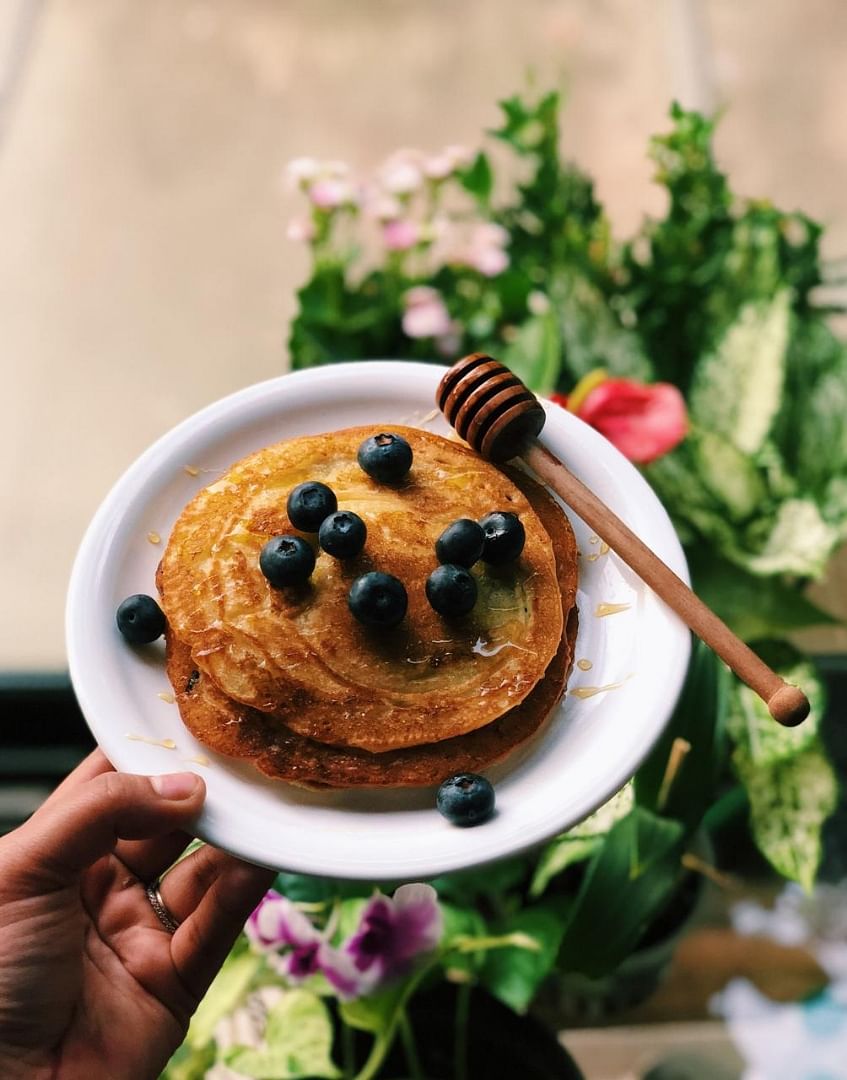 Dish,Food,Cuisine,Ingredient,Pancake,Breakfast,Blueberry,Baked goods,Dessert,Comfort food