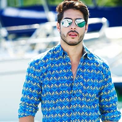 Blue,Clothing,Cool,Turquoise,Eyewear,Male,Fashion,Outerwear,Sleeve,Neck