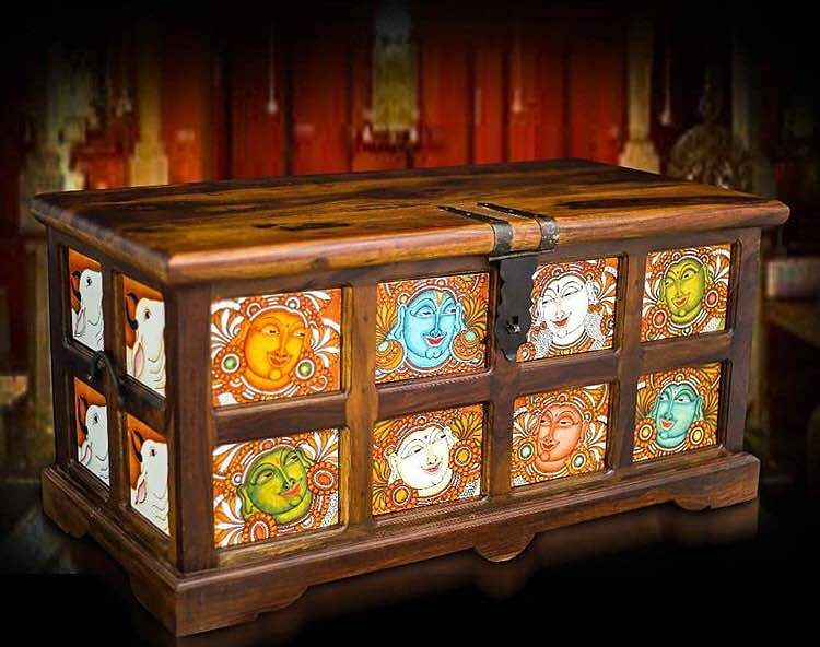 Furniture,Glass,Table,Antique,Stained glass,Window,Wood,Chest