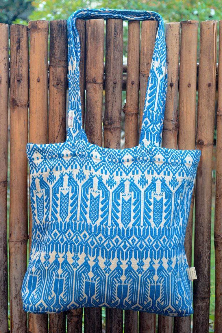 Blue,Aqua,Clothing,Turquoise,Pattern,Pattern,Textile,Woven fabric,Fashion accessory,Diaper bag