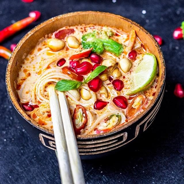 Dish,Food,Cuisine,Ingredient,Noodle soup,Produce,Laksa,Recipe,Comfort food,Thai food