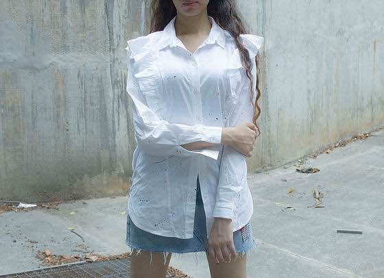White,Clothing,Blue,Sleeve,Neck,Fashion,Jeans,Shirt,Denim,Dress shirt