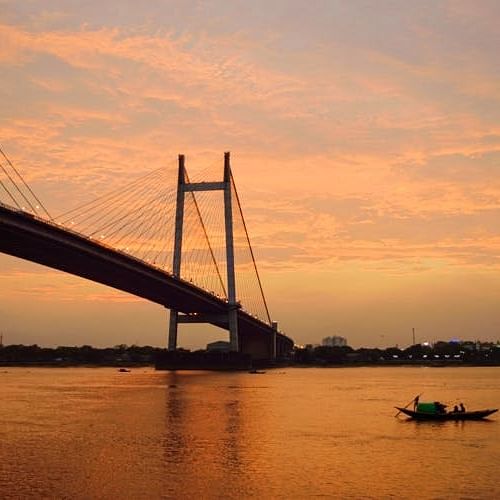 Bridge,Cable-stayed bridge,Sky,Suspension bridge,River,Sunset,Afterglow,Evening,Morning,Extradosed bridge