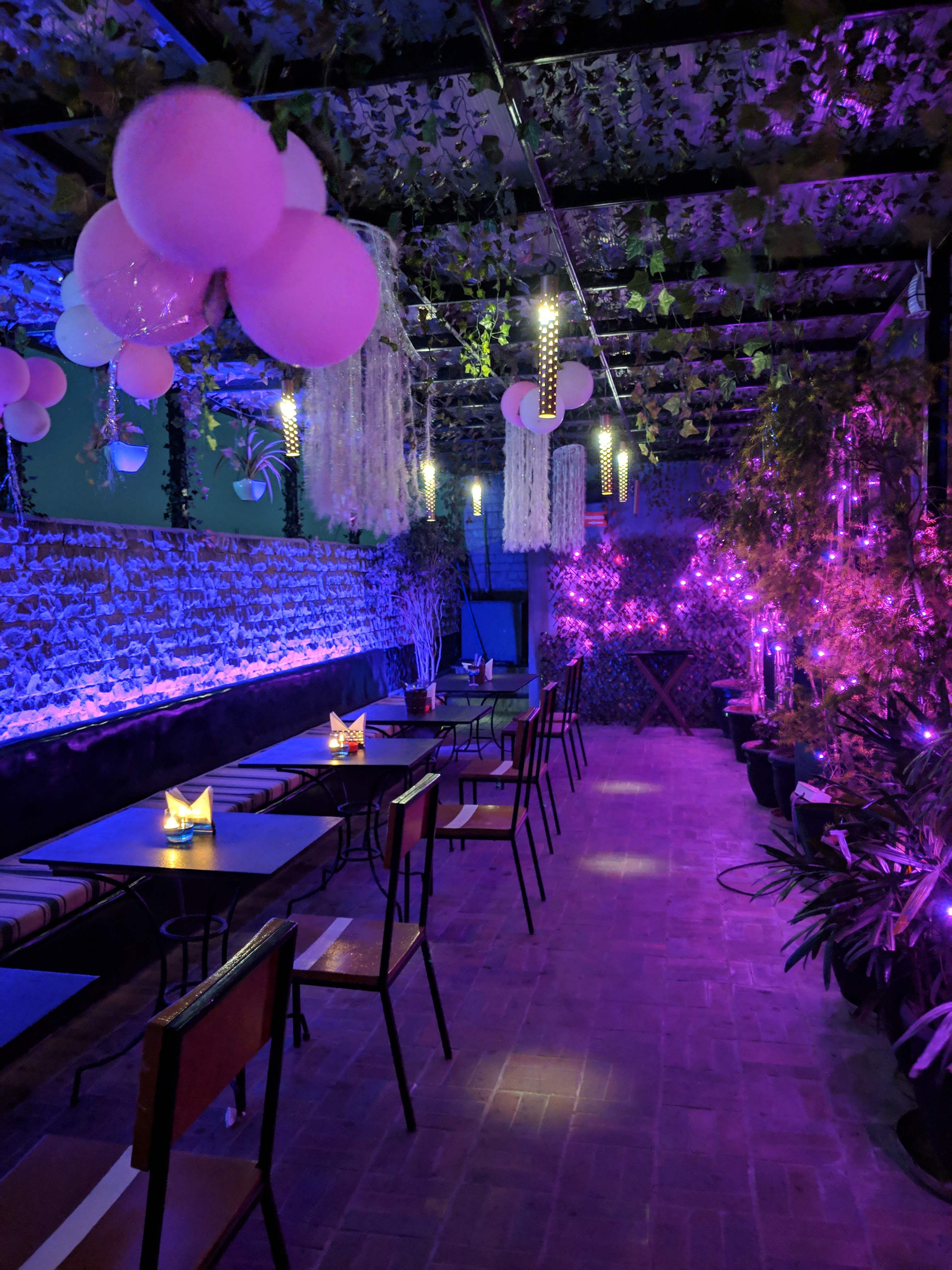 Purple,Violet,Lighting,Lavender,Function hall,Nightclub,Interior design,Building