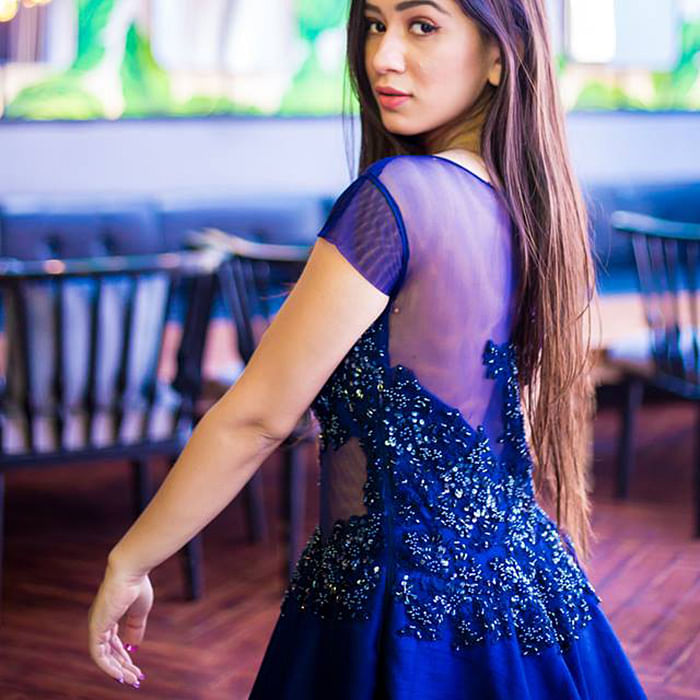 Blue,Lady,Beauty,Dress,Long hair,Fashion,Dance,Electric blue,Dancer,Formal wear