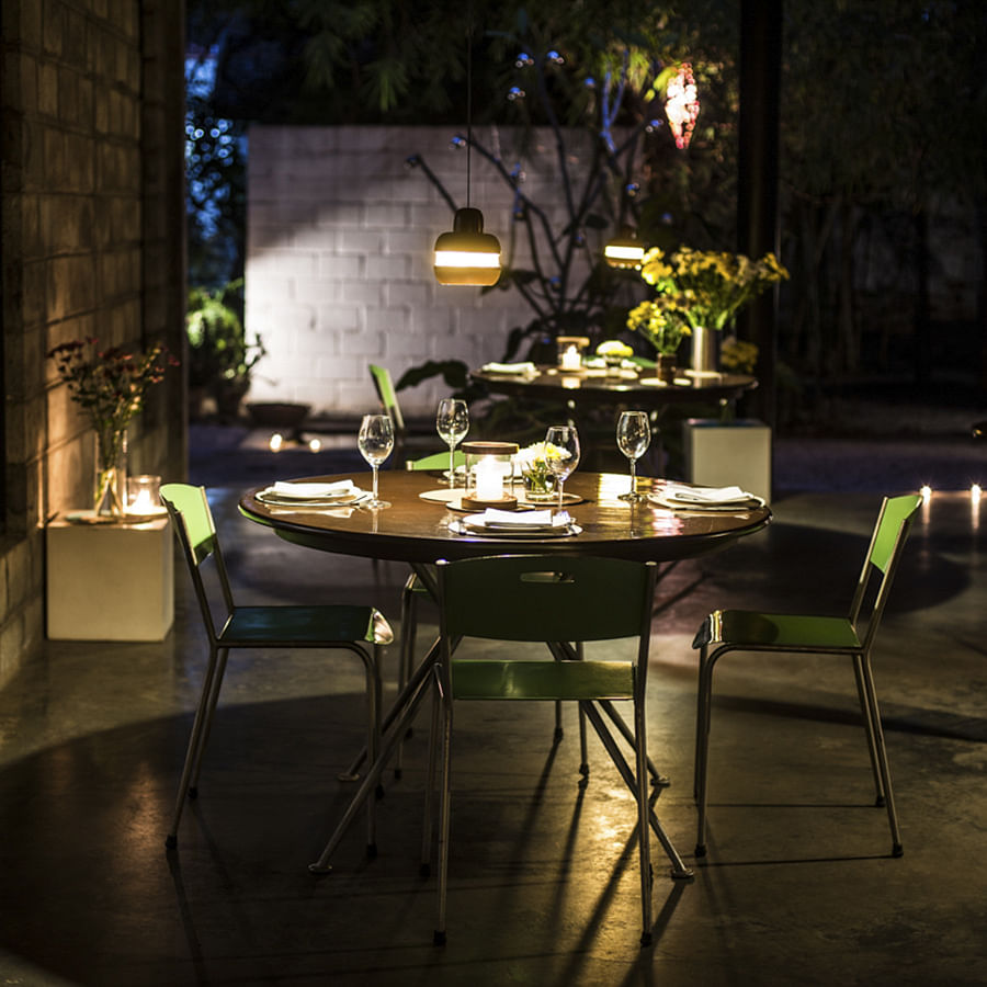 Table,Lighting,Furniture,Room,Chair,Outdoor table,Interior design,Plant,Dining room,Night