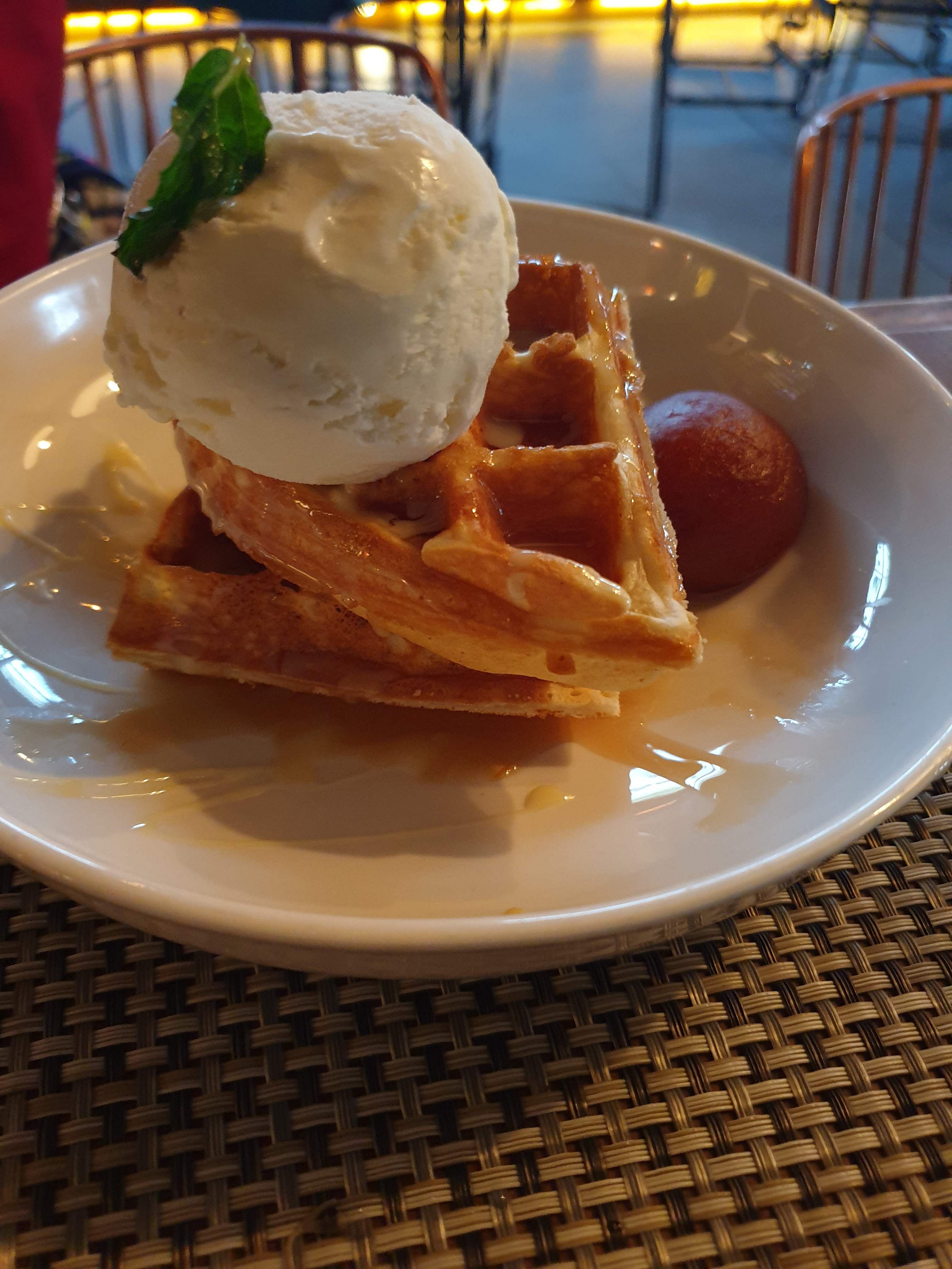 Dish,Food,Cuisine,Ingredient,Breakfast,Frozen dessert,Dessert,Waffle,Ice cream,Brunch