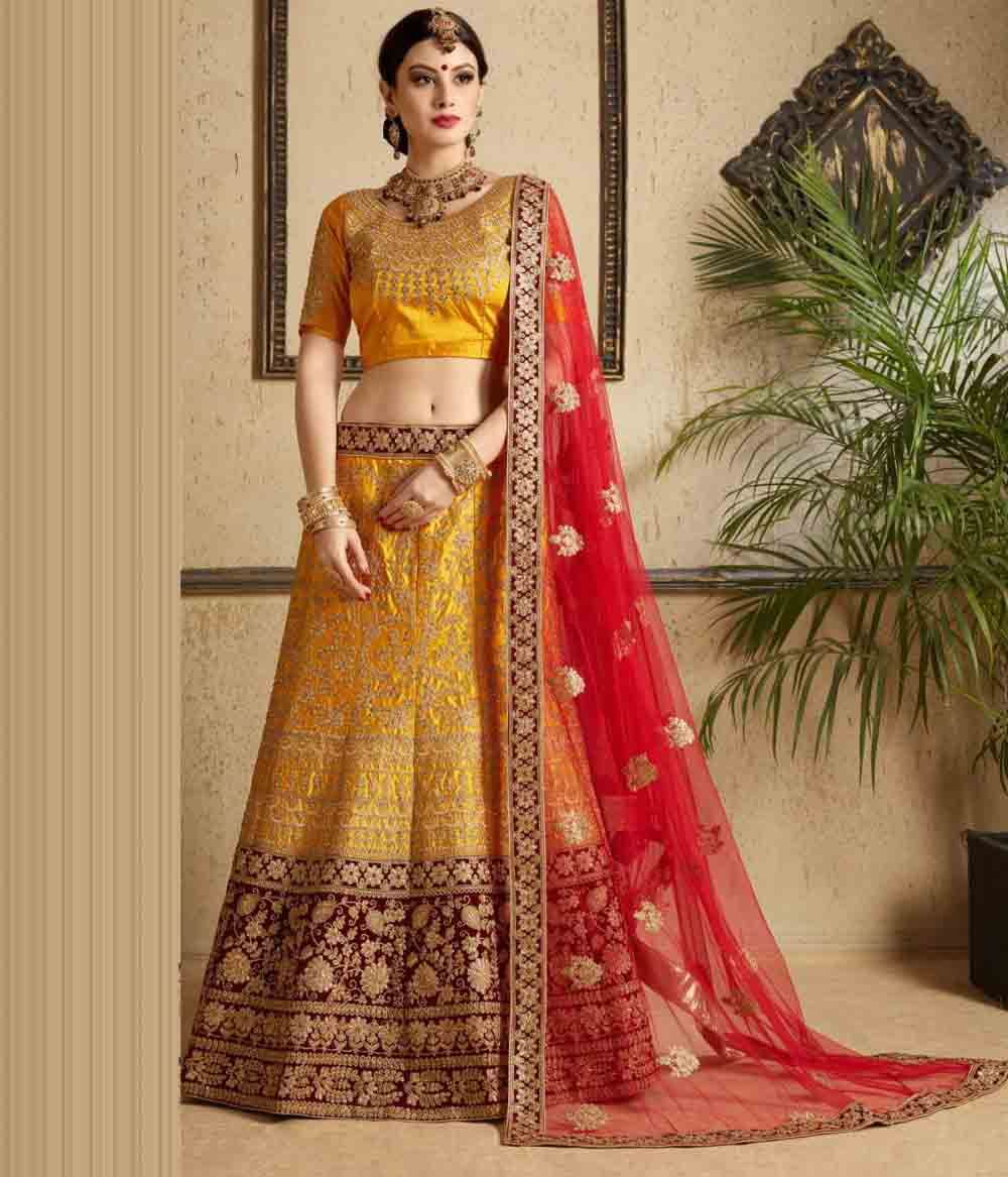 Clothing,Yellow,Orange,Sari,Fashion model,Formal wear,Dress,Pink,Maroon,Peach