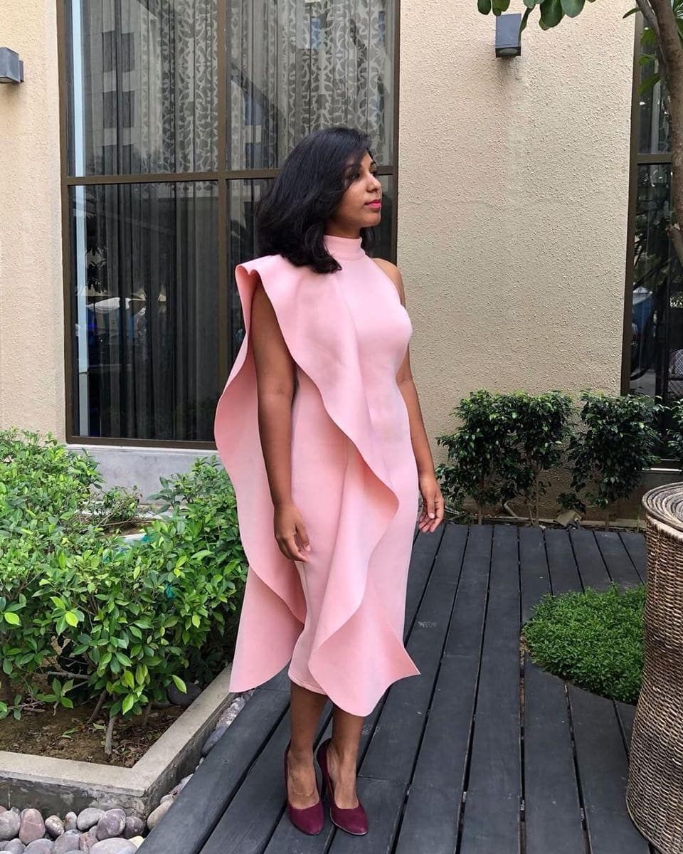 Clothing,Pink,Dress,Shoulder,Leg,Fashion,Footwear,Neck,Formal wear,Outerwear