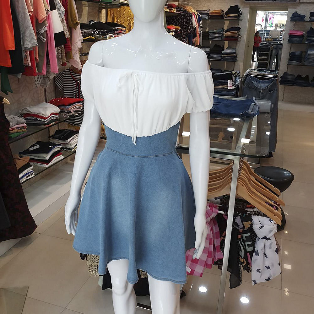 Clothing,White,Mannequin,Shoulder,Blue,Fashion,Waist,Dress,Joint,Boutique