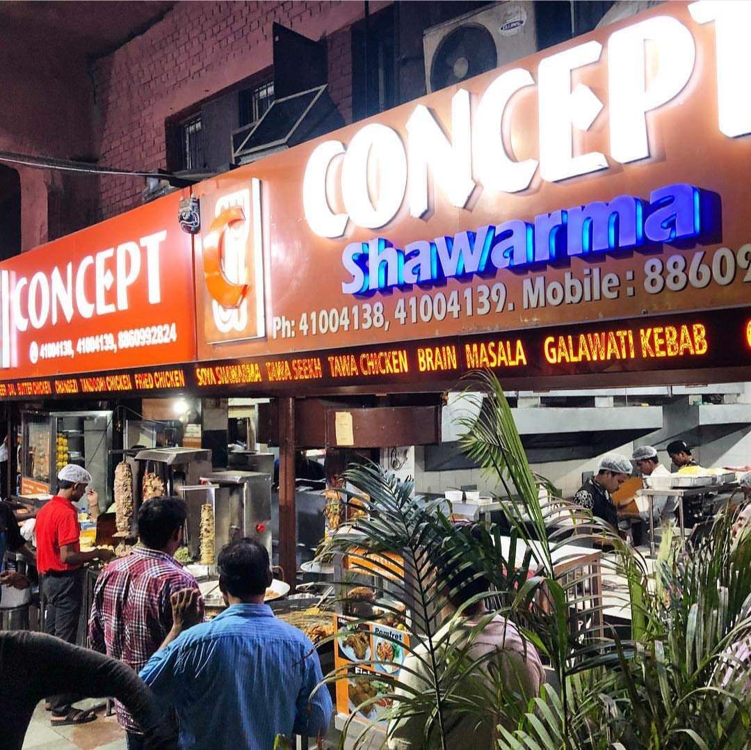 Building,Night,Thai food,Outlet store