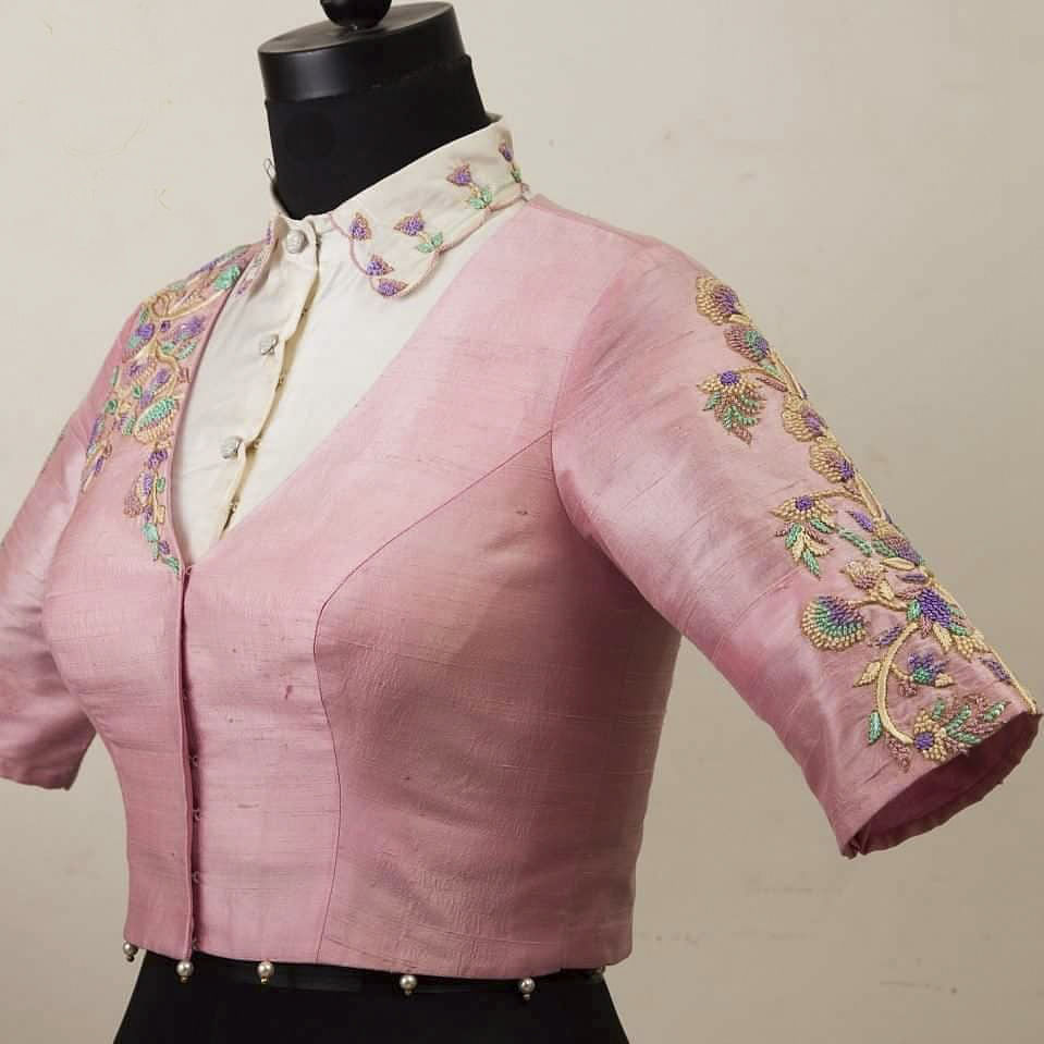 Clothing,Pink,Sleeve,Collar,Outerwear,Button,Blouse,Magenta,Pattern,Shirt