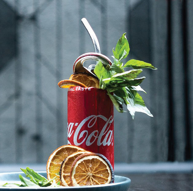 Plant,Still life,Non-alcoholic beverage,Orange,Tin can,Still life photography,Photography,Cola,Drink,Coca-cola