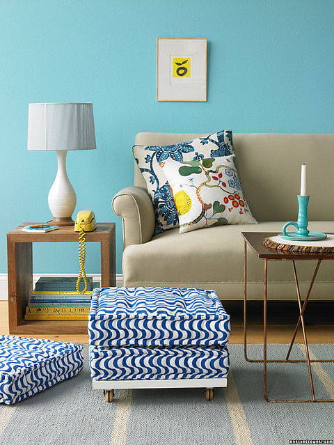 Furniture,Blue,Room,Aqua,Turquoise,Bedroom,Living room,Green,Interior design,Yellow