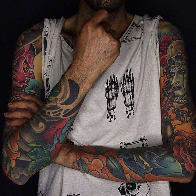 Tattoo,Arm,Cool,Shoulder,Sleeve,Neck,Font,Hand,Joint,Muscle