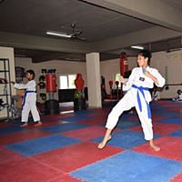 Martial arts uniform,Karate,Martial arts,Sports,Dobok,Blue,Choi kwang-do,Combat sport,Contact sport,Taekwondo