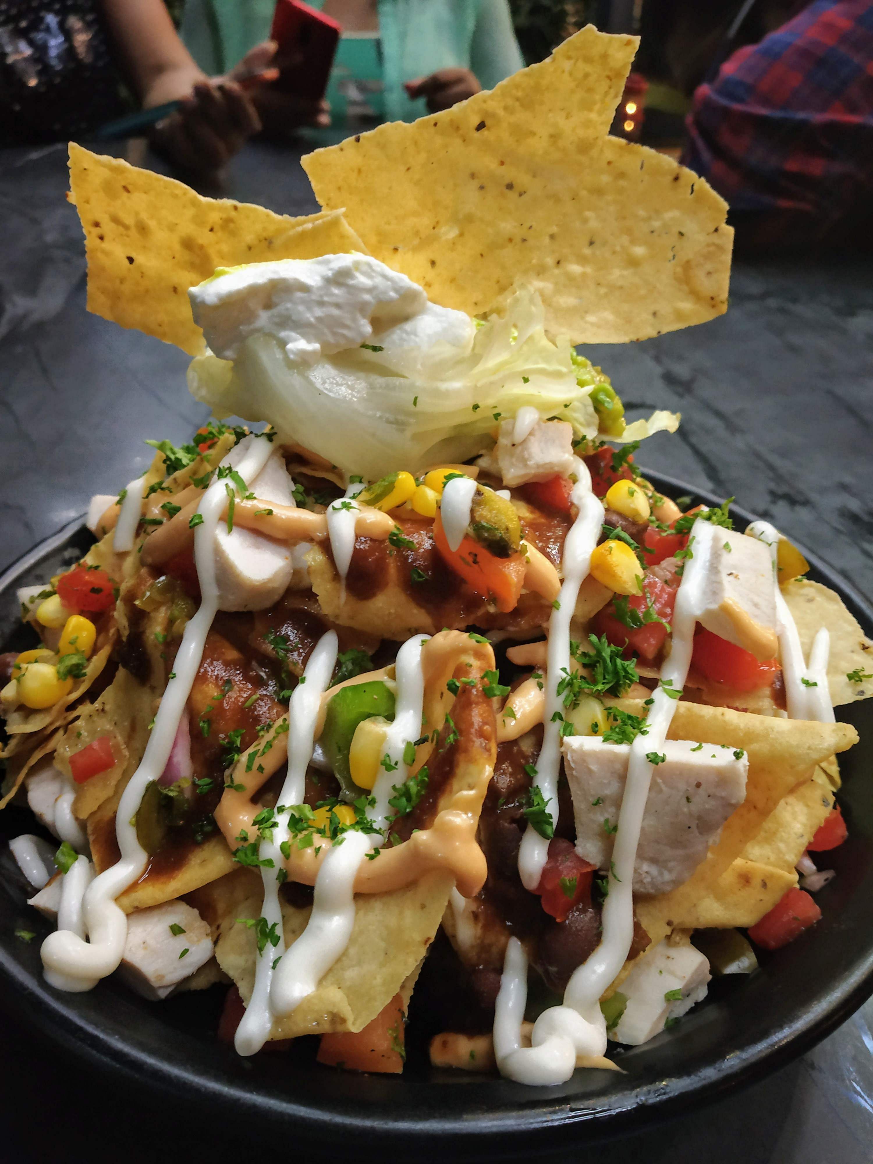 Dish,Food,Cuisine,Ingredient,Nachos,Korean taco,Produce,Taco,Mexican food,Junk food