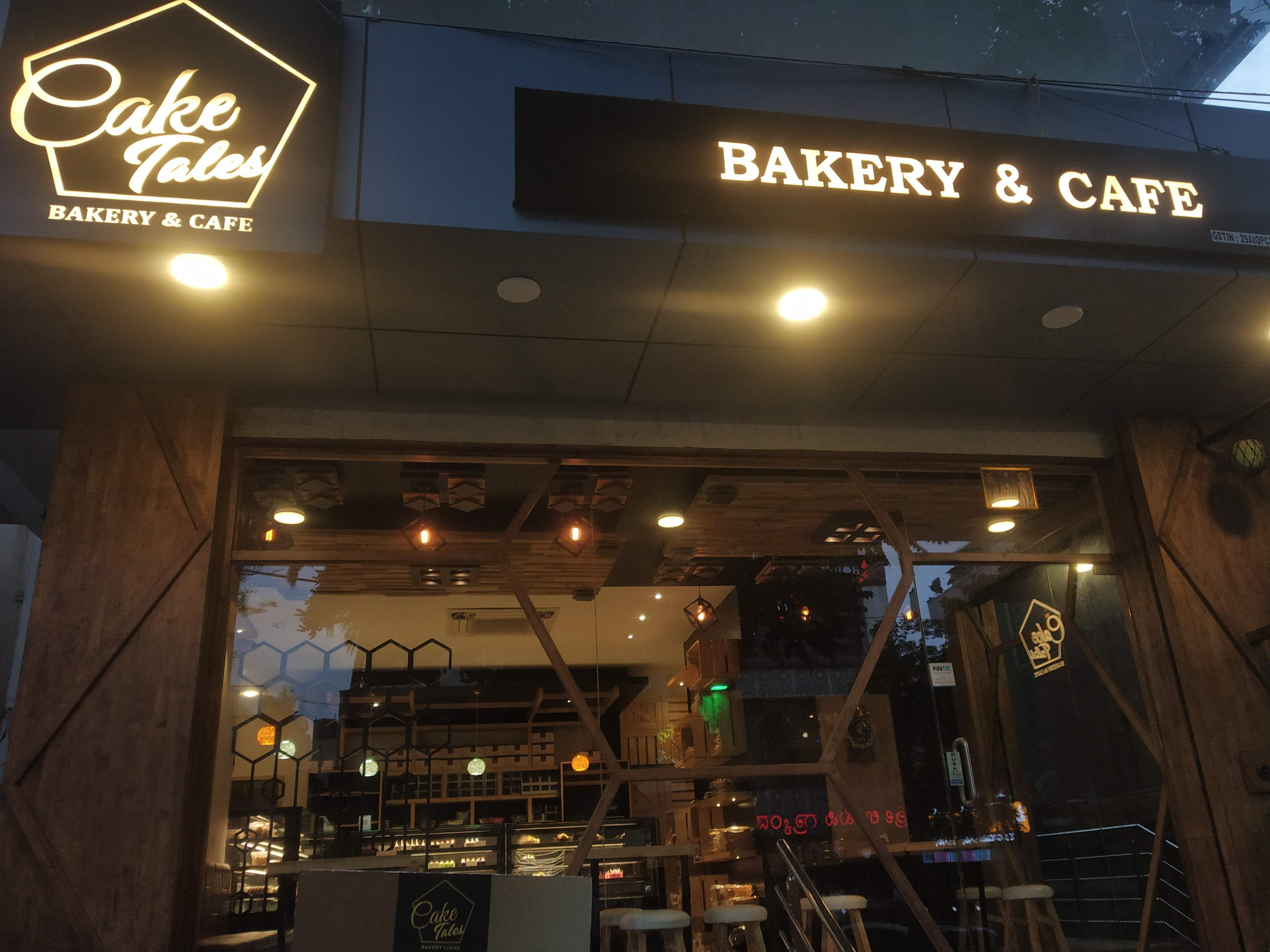 Building,Night,Restaurant,Signage