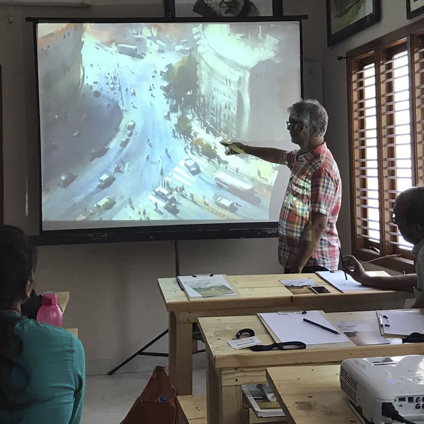 Visual arts,Office,Design,Room,Art,Technology,Interior design,Electronic device,Desk,Workshop