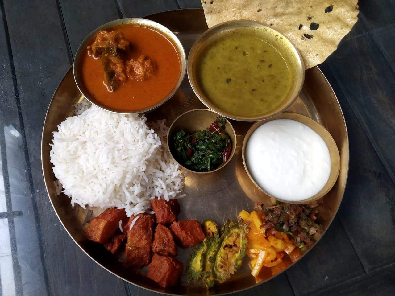 Dish,Food,Cuisine,Meal,Ingredient,Rice and curry,Lunch,Curry,Raita,Nepalese cuisine