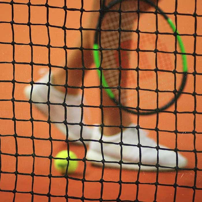 Net,Mesh,Sports equipment,Tennis Equipment,Tennis racket accessory,Player,Ball,Chain-link fencing