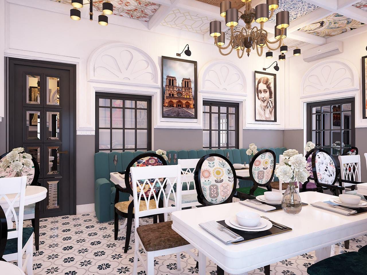 Room,Interior design,Dining room,Furniture,Building,Table,Restaurant,Design,Ceiling,Architecture