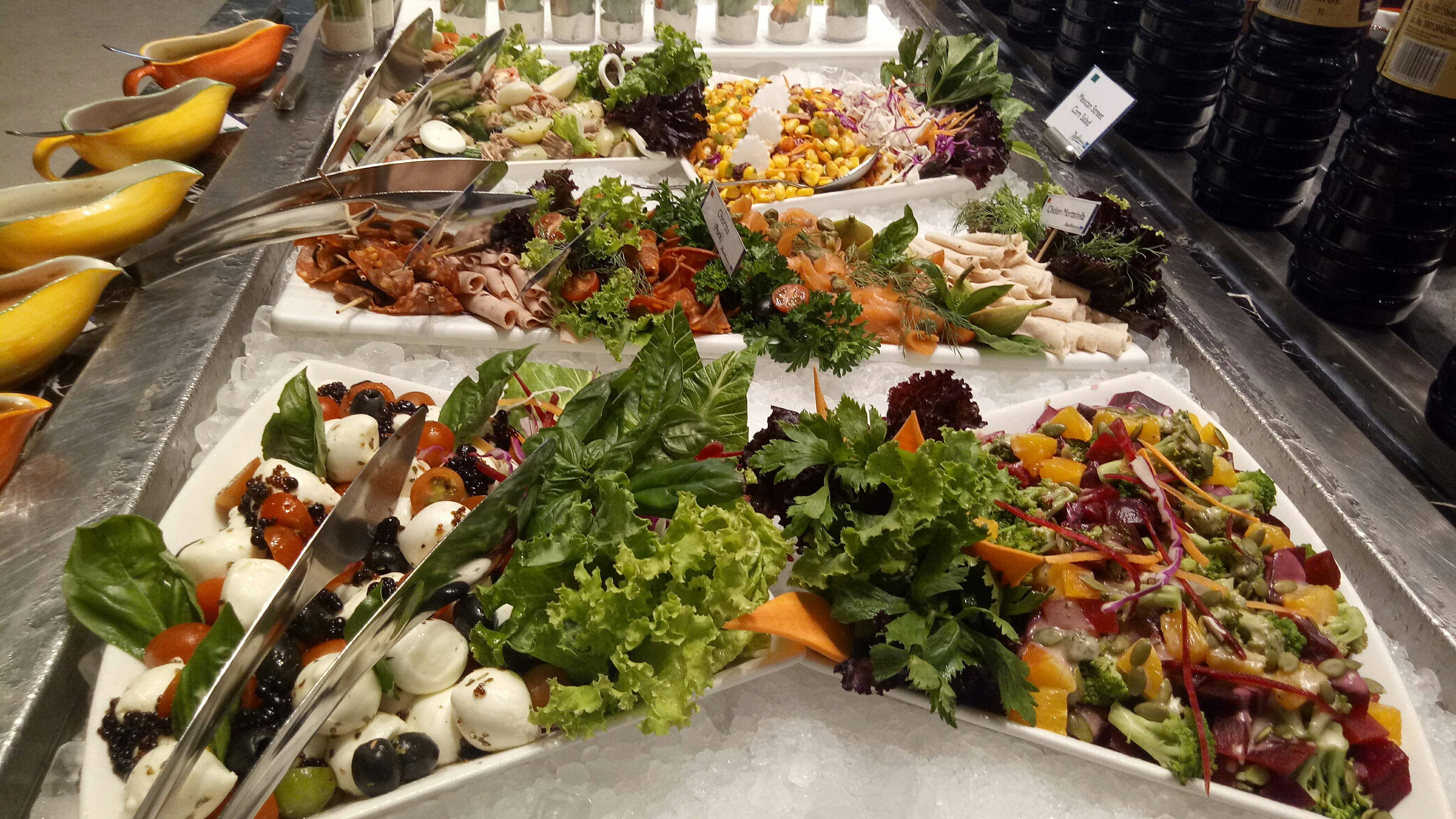 Meal,Food,Dish,Cuisine,Buffet,Ingredient,Salad bar,Produce,Salad,Vegetarian food