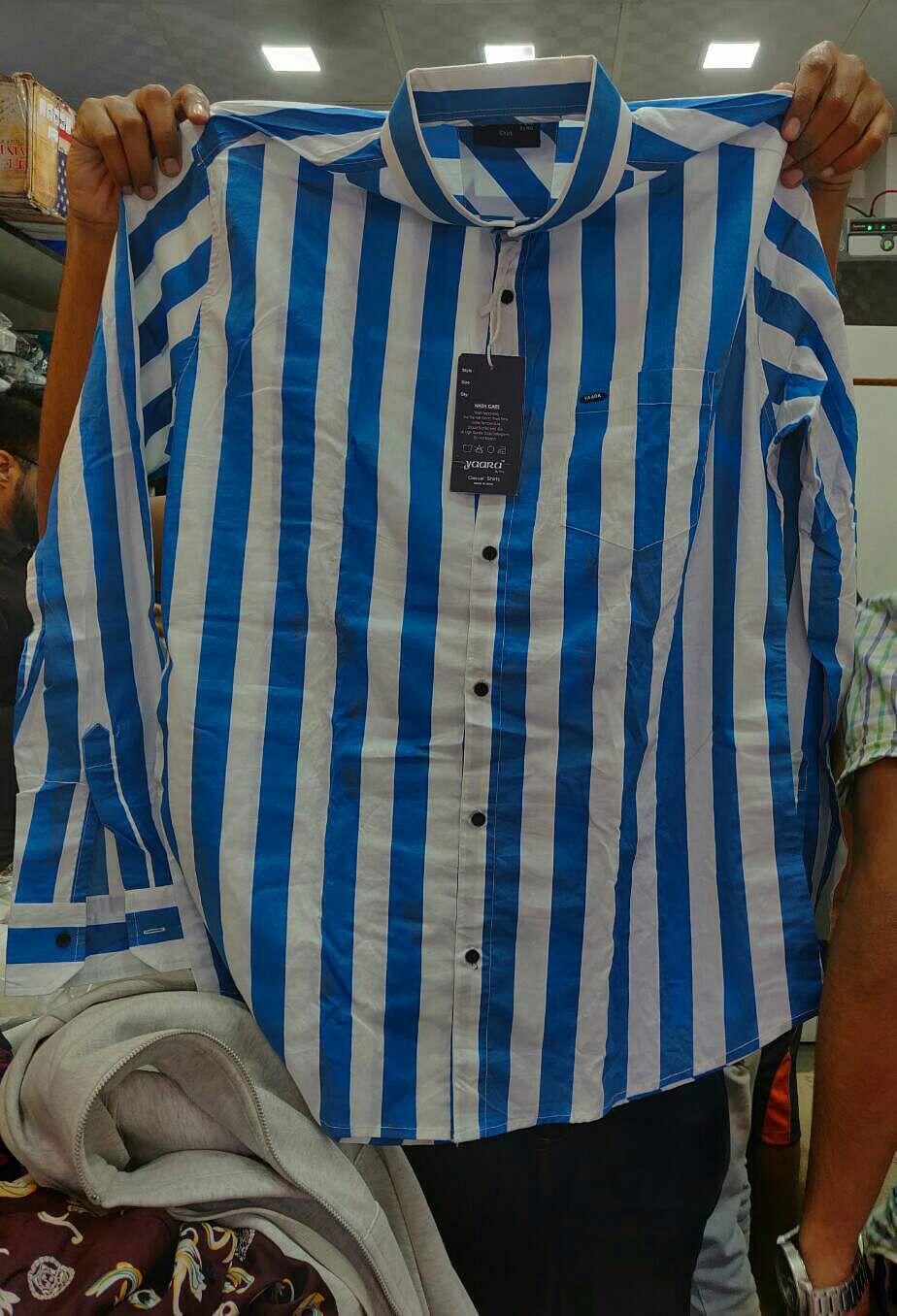 Blue,Clothing,Shirt,Product,Sleeve,T-shirt,Electric blue,Textile,Dress shirt,Top