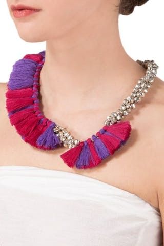 Necklace,Jewellery,Fashion accessory,Magenta,Neck,Pink,Violet,Body jewelry,Chain,Bead