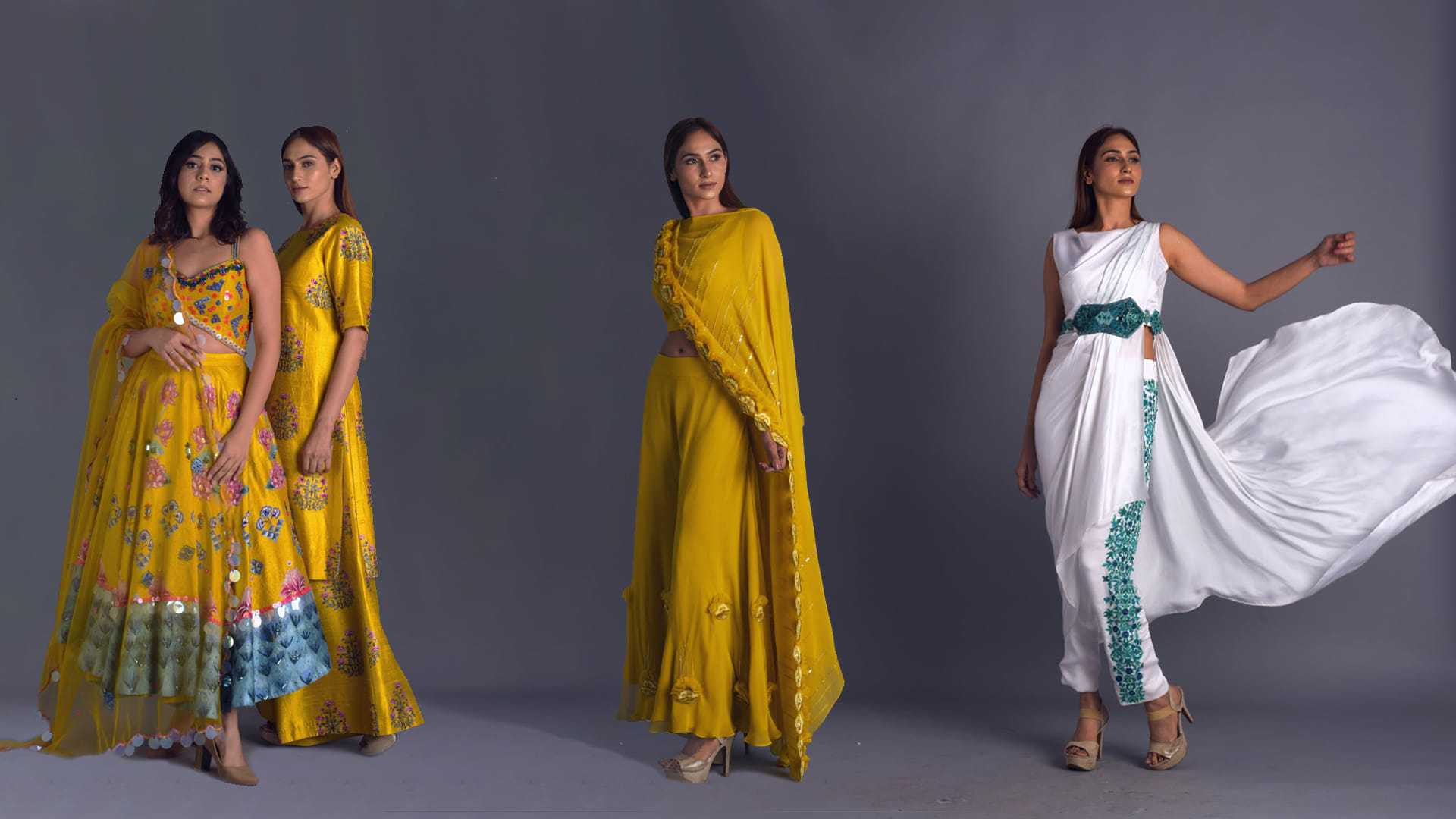 Clothing,Yellow,Fashion model,Formal wear,Fashion,Dress,Fashion design,Sari,Textile,Neck