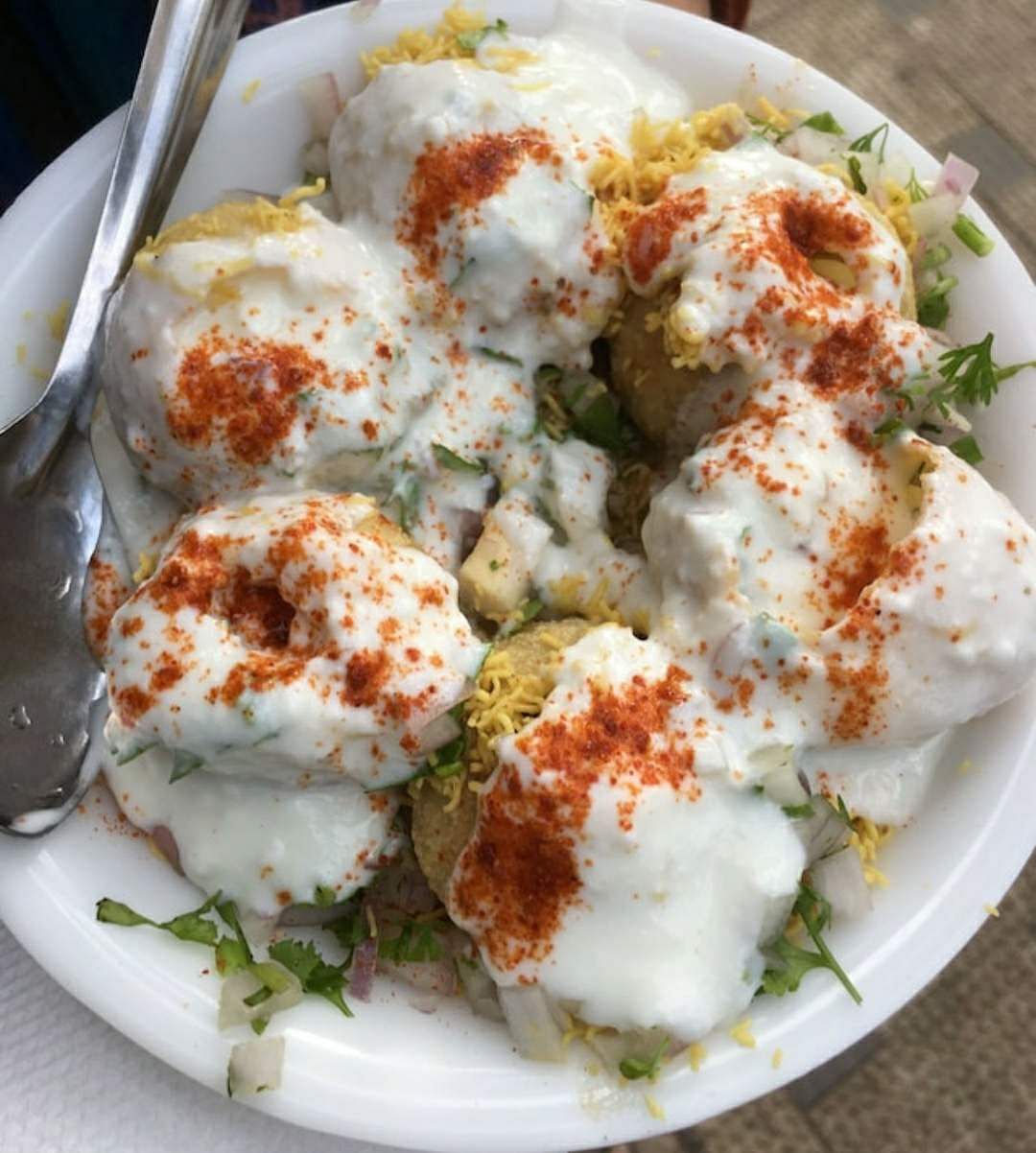 Dish,Food,Cuisine,Ingredient,Produce,Recipe,Dahi vada,Strained yogurt,Indian cuisine,Vegetarian food