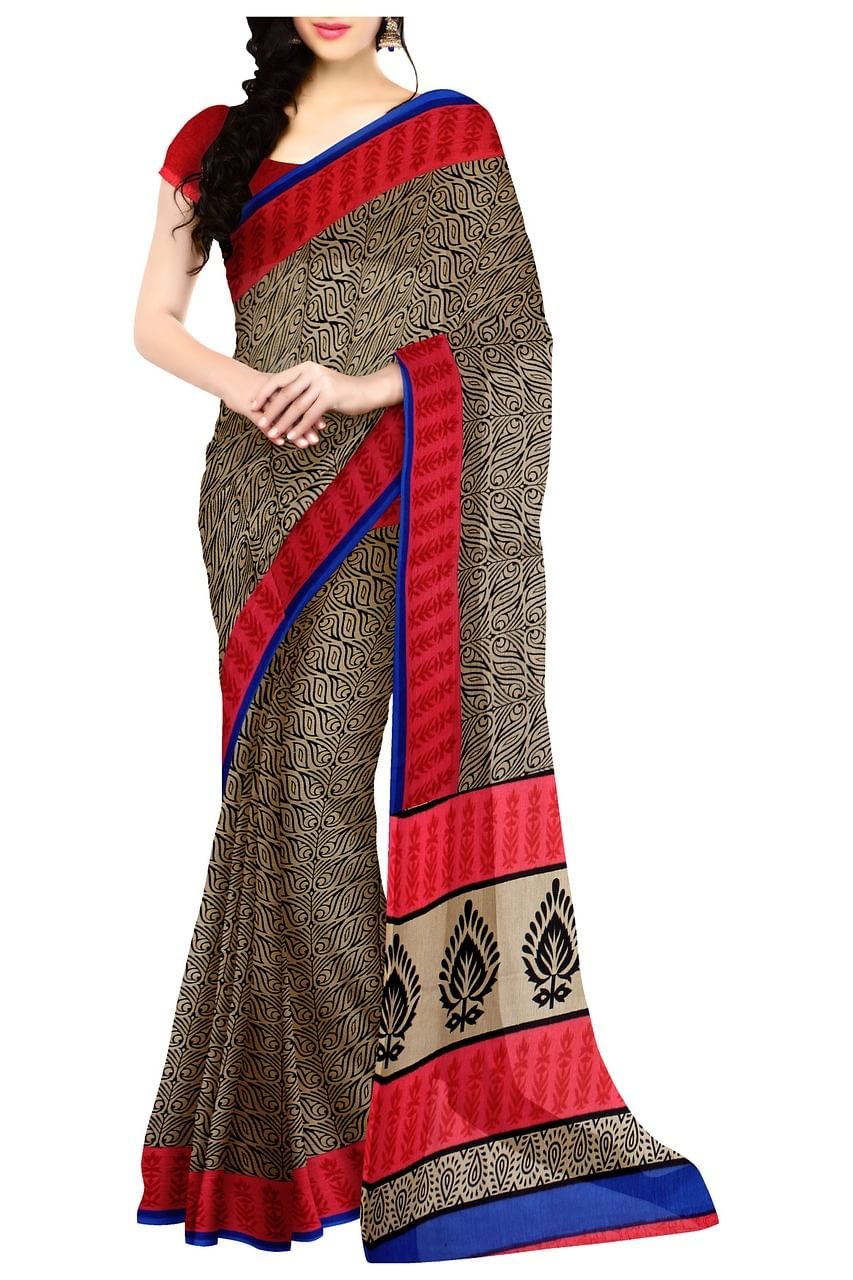 Clothing,Sari,Maroon,Beige,Magenta,Brown,Blouse,Neck,Formal wear,Fashion design
