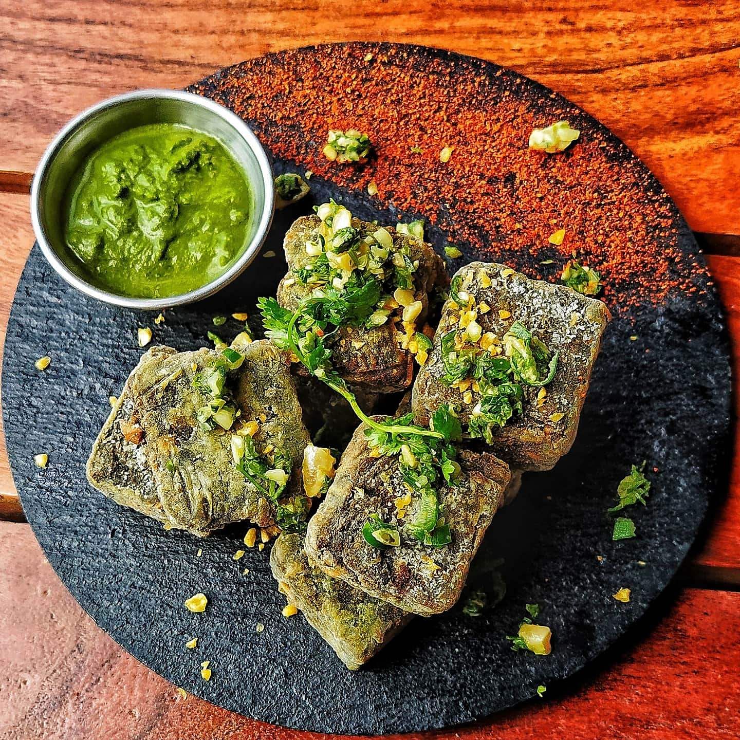 Dish,Cuisine,Food,Ingredient,Chimichurri,Vegetarian food,Green sauce,Gremolata,Produce,Recipe