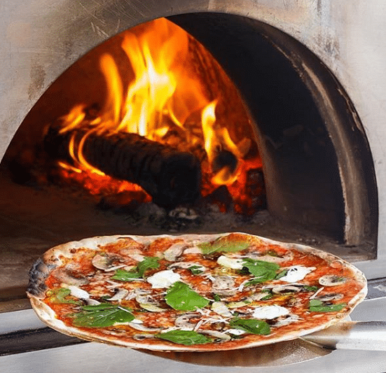 Dish,Pizza,Food,Cuisine,Masonry oven,Oven,Ingredient,Italian food,Recipe,Cookware and bakeware