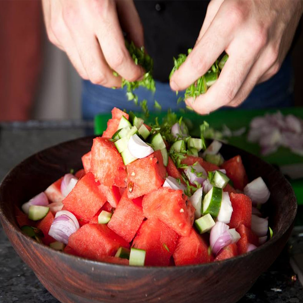 Food,Cuisine,Dish,Fruit salad,Salad,Ingredient,Pico de gallo,Watermelon,Melon,Vegetable