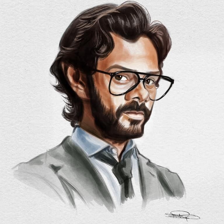 Hair,Illustration,Chin,Eyewear,Art,Forehead,Sketch,Drawing,Portrait,Moustache