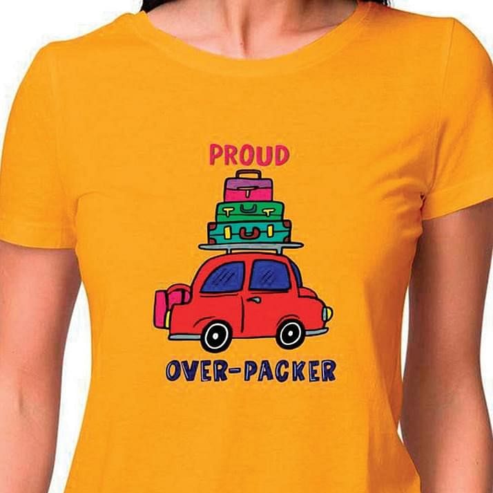 Yellow,T-shirt,Vehicle,Car,City car,Font,Top,Sleeve,Compact car,Subcompact car