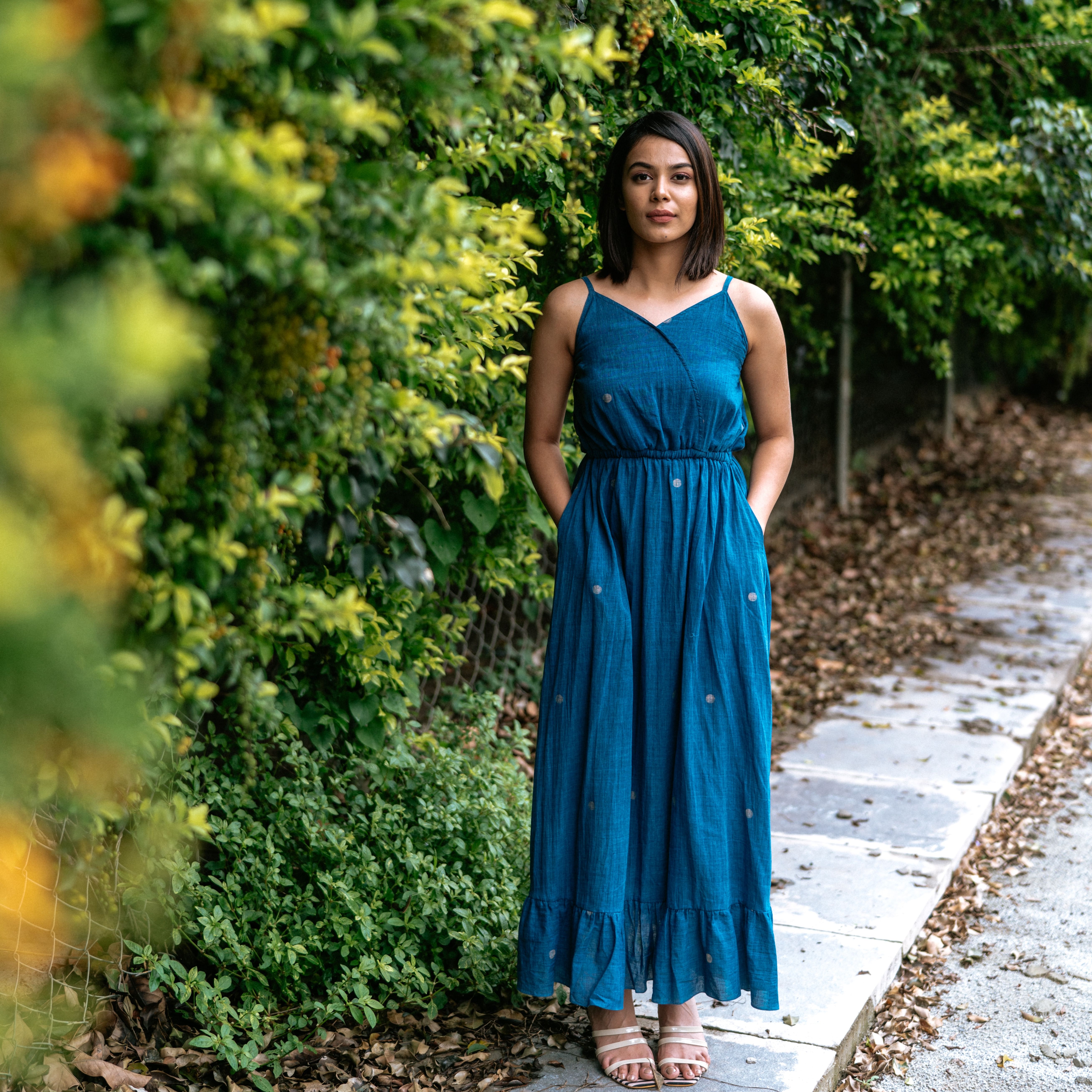 Dress,Clothing,Shoulder,Blue,Photograph,Green,Day dress,Turquoise,Bridal party dress,Beauty