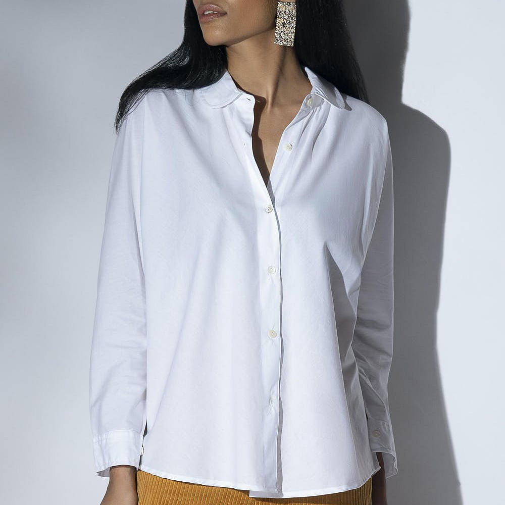 Clothing,White,Sleeve,Collar,Outerwear,Neck,Button,Shirt,Blouse,Top