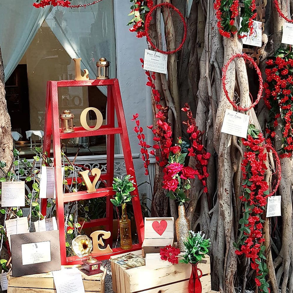 Red,Window,Textile,Tree,Plant,Room,Flower,Floristry,Interior design,Building