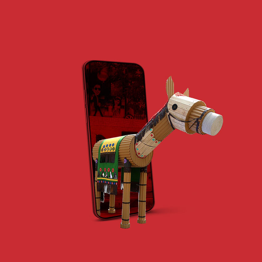 Horse,Working animal,Art,Font,Fawn,Toy,Wood,Machine,Animal figure,Pack animal